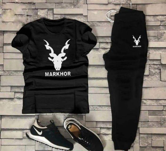 Men’s Summer Track Suit – Lightweight & Breathable(MARKHOR BLACK)