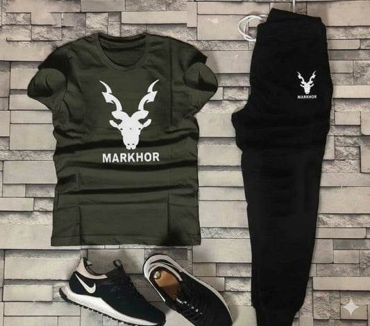 Men’s Summer Track Suit – Lightweight & Breathable(MARKHOR COMMANDO BLACK)